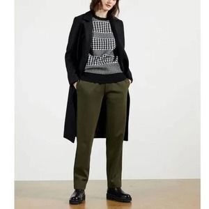 Ted Baker Womens Vveria Relaxed Jogger Sweat Pants Dark Olive Green Size 4 US 10